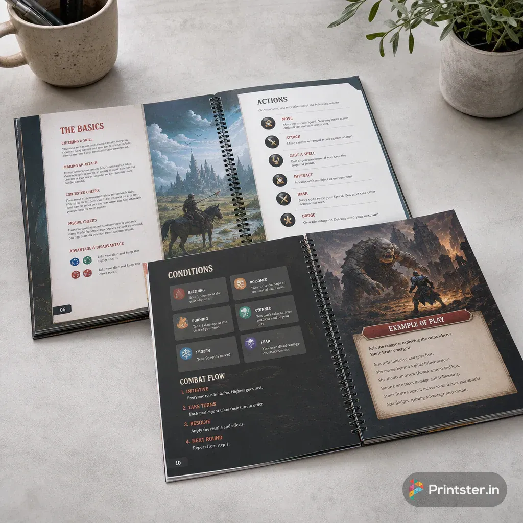 Gaming Rulebook Printing gallery image 1