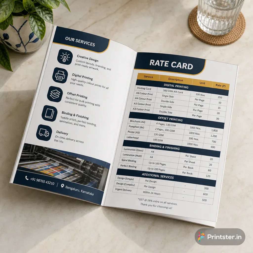 Rate Cards gallery image 1
